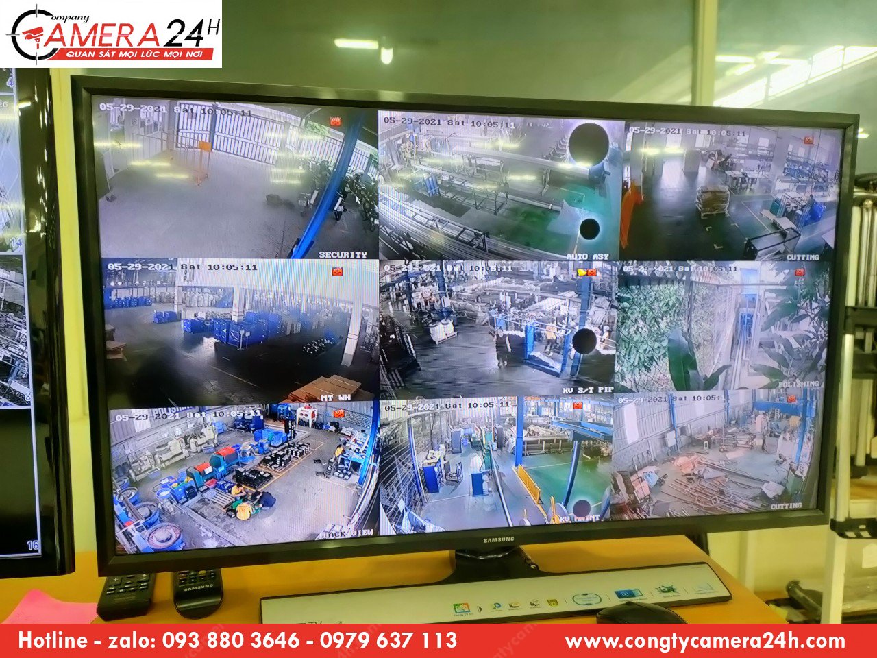 Lắp đặt hệ thống camera phù hợp cho nhà xưởng